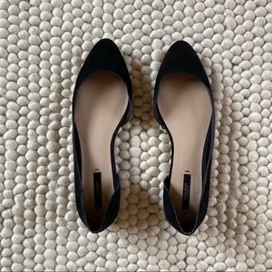 Zara Basic Flats Black Size 10 NWOT